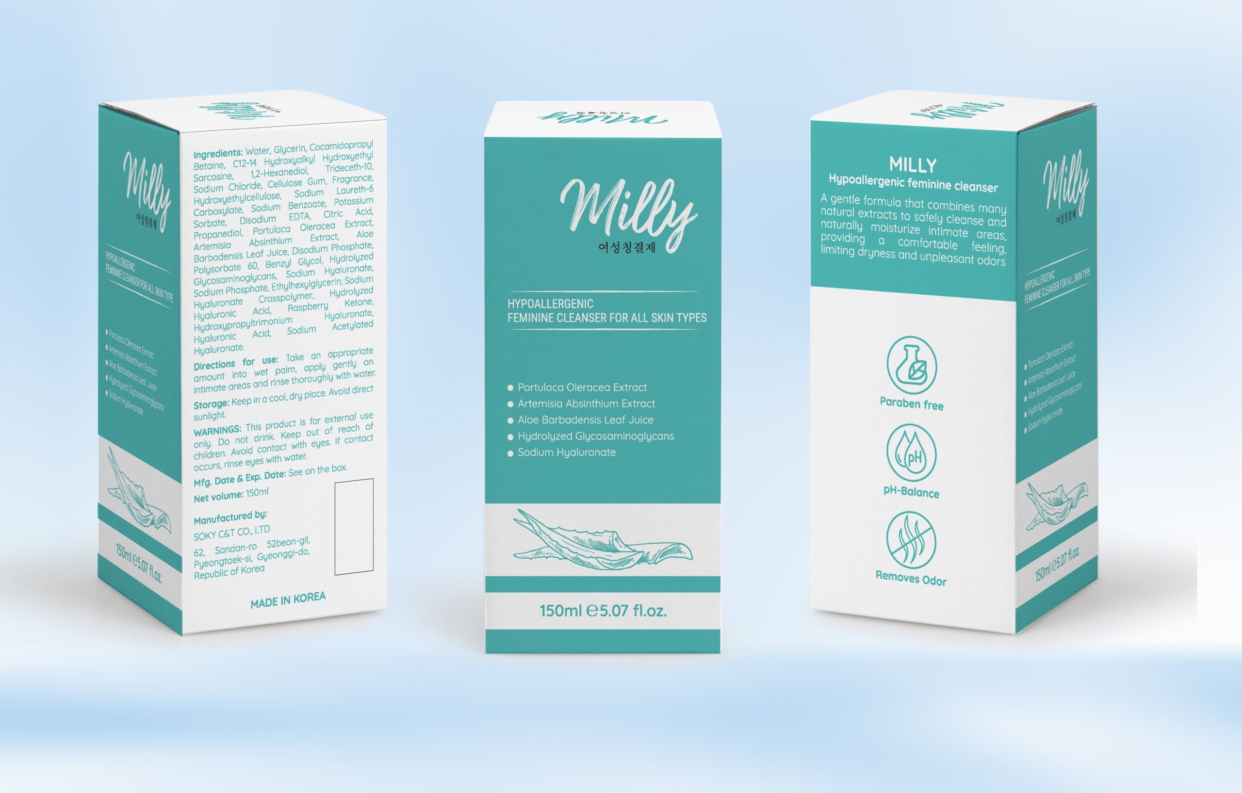 dung dịch vệ sinh phụ nữ milly