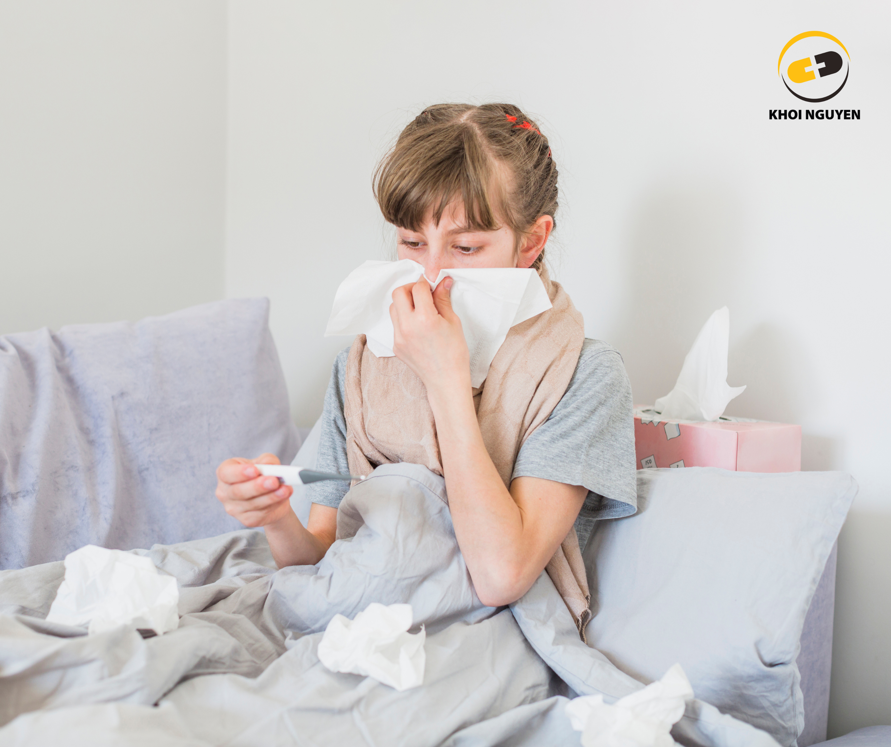 Cúm mùa hay gặp ở trẻ nhỏ vào những ngày đầu xuân