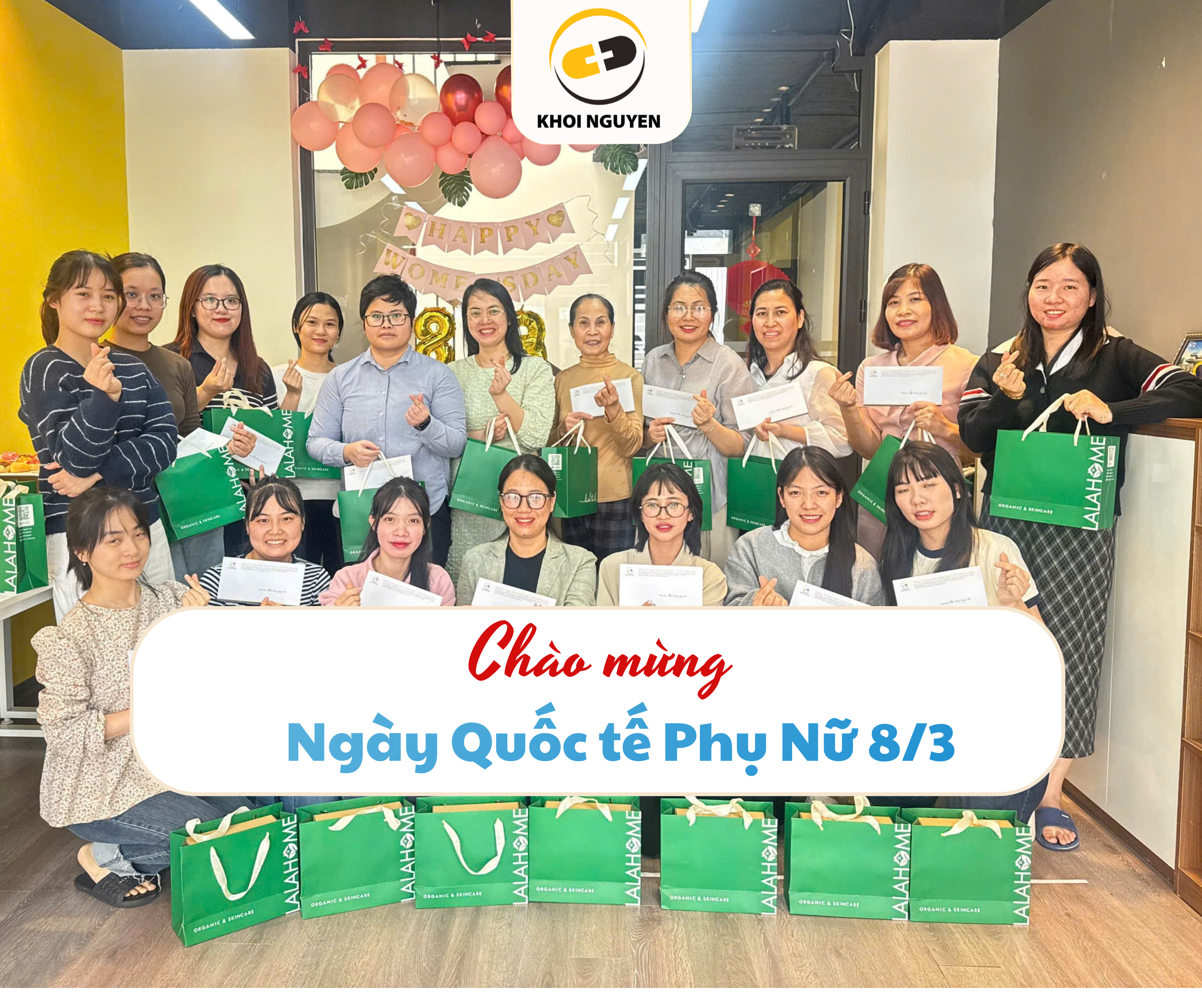 Khôi Nguyên chúc mừng ngày 8/3 đến các nhân sự nữ