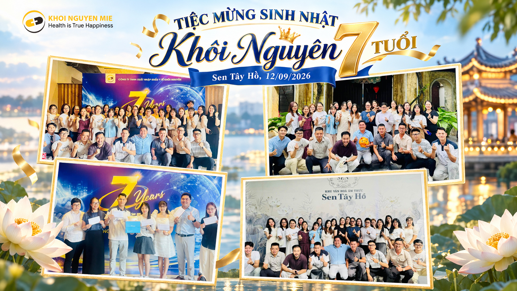 Kỷ niệm 7 năm thành lập Khôi Nguyên tại Sen Tây Hồ